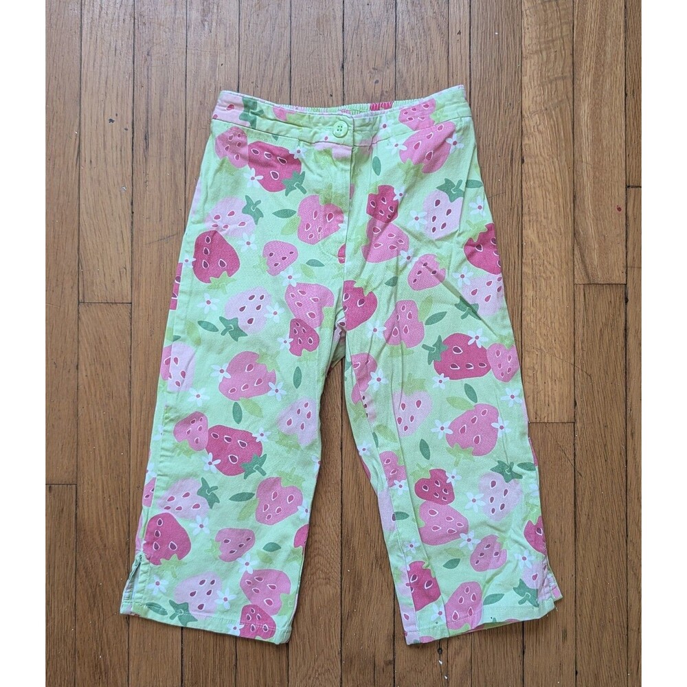 Vintage Gymboree Strawberry Fruit Pants Girls Size 6